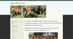 Desktop Screenshot of katyracaninecentre.com