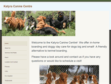 Tablet Screenshot of katyracaninecentre.com